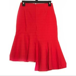 L’ATISTE Red Asymmetrical Skirt - Small NWT